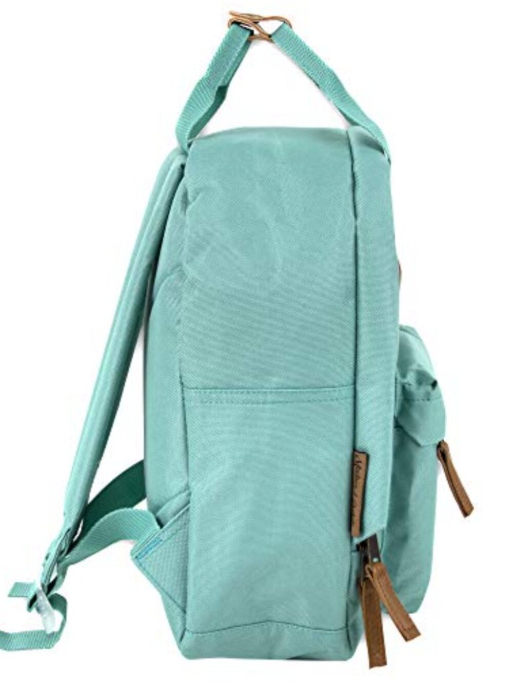 Canvas Mini Backpack Daypack Rucksack Solid Color Block School Travel - Picture 4 of 6